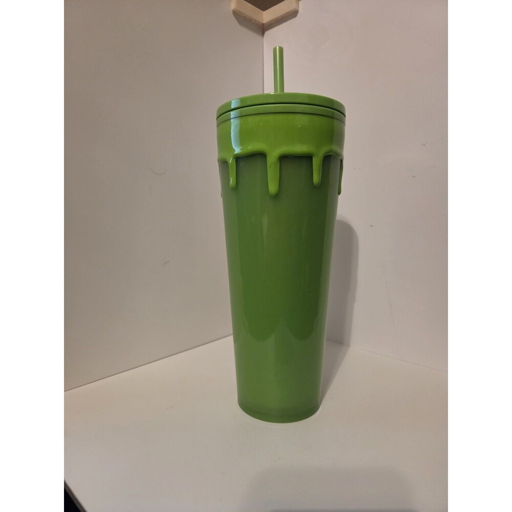 Starbucks Halloween Slime Green Drip Glow In The Dark Tumbler Cold Cup